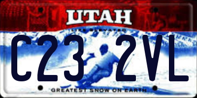 UT license plate C232VL