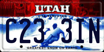 UT license plate C233IN