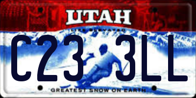 UT license plate C233LL