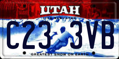 UT license plate C233VB