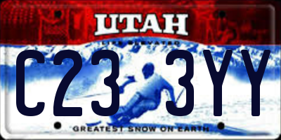 UT license plate C233YY