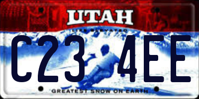 UT license plate C234EE