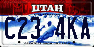 UT license plate C234KA