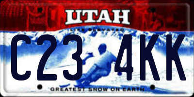 UT license plate C234KK