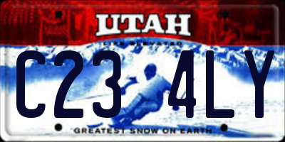 UT license plate C234LY
