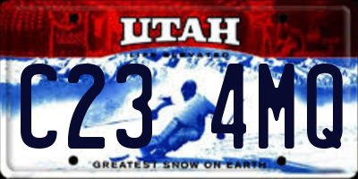 UT license plate C234MQ