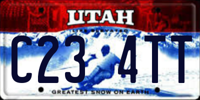 UT license plate C234TT