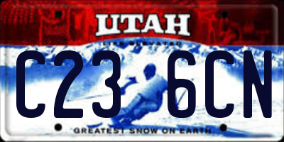 UT license plate C236CN