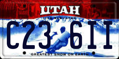UT license plate C236II