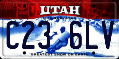 UT license plate C236LV