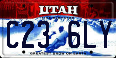 UT license plate C236LY