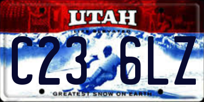 UT license plate C236LZ