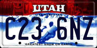 UT license plate C236NZ