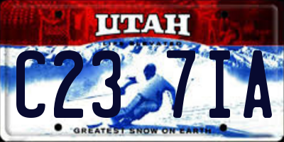 UT license plate C237IA
