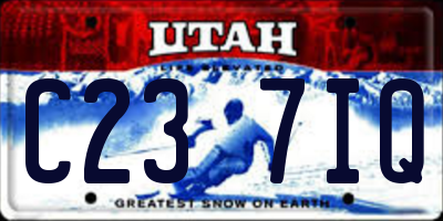 UT license plate C237IQ