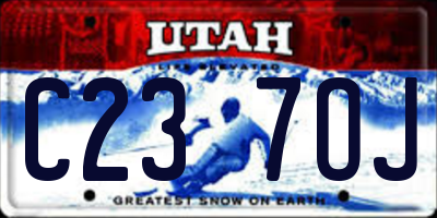 UT license plate C237OJ