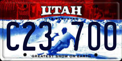 UT license plate C237OO