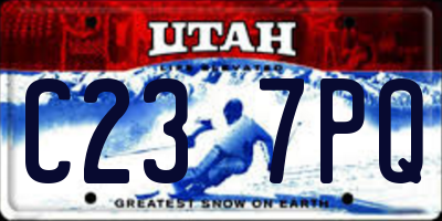 UT license plate C237PQ