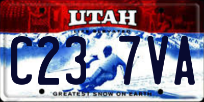UT license plate C237VA