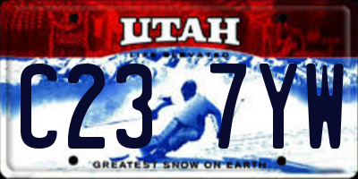 UT license plate C237YW