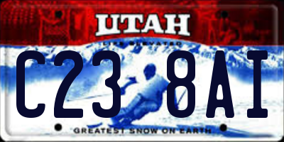 UT license plate C238AI