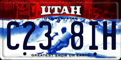 UT license plate C238IH