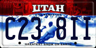 UT license plate C238II