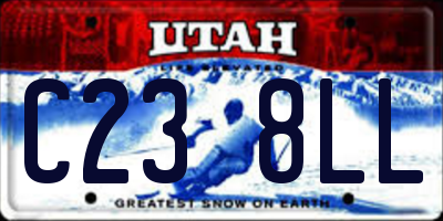 UT license plate C238LL