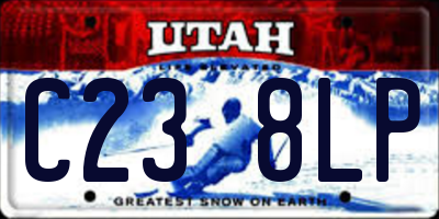 UT license plate C238LP