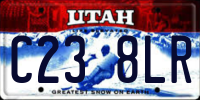 UT license plate C238LR