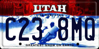 UT license plate C238MQ