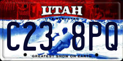 UT license plate C238PQ