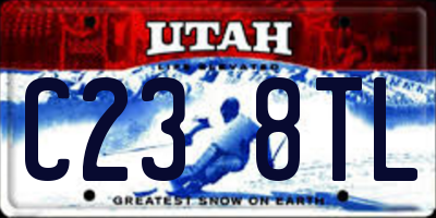 UT license plate C238TL