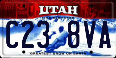 UT license plate C238VA