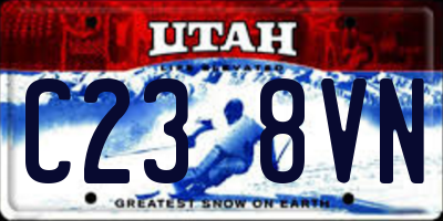 UT license plate C238VN