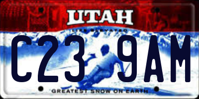 UT license plate C239AM