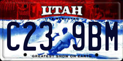 UT license plate C239BM