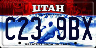 UT license plate C239BX