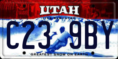 UT license plate C239BY