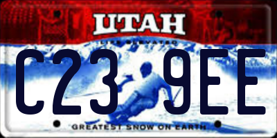 UT license plate C239EE