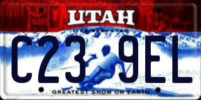 UT license plate C239EL