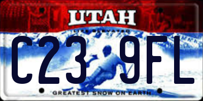 UT license plate C239FL