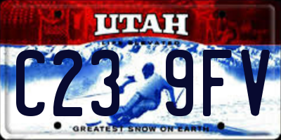UT license plate C239FV