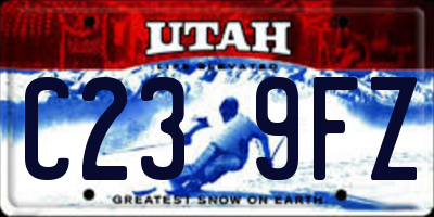 UT license plate C239FZ