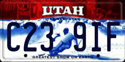 UT license plate C239IF