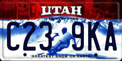 UT license plate C239KA