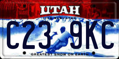 UT license plate C239KC