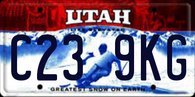UT license plate C239KG
