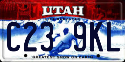 UT license plate C239KL