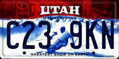 UT license plate C239KN
